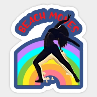 Beach Moves Sticker